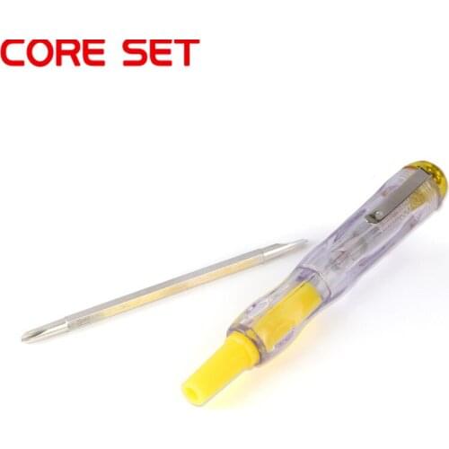 1PCS Plastic Induced Electric Tester Pen Screwdriver Probe With Indicator Light Voltage Tester Pen AC/DC Detector