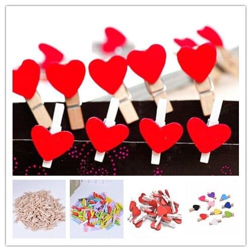 10/20/50PCS Very Small Mine Size Mini Natural Wooden Clips For Photo Clips Clothespin Craft Decoration Clips Pegs