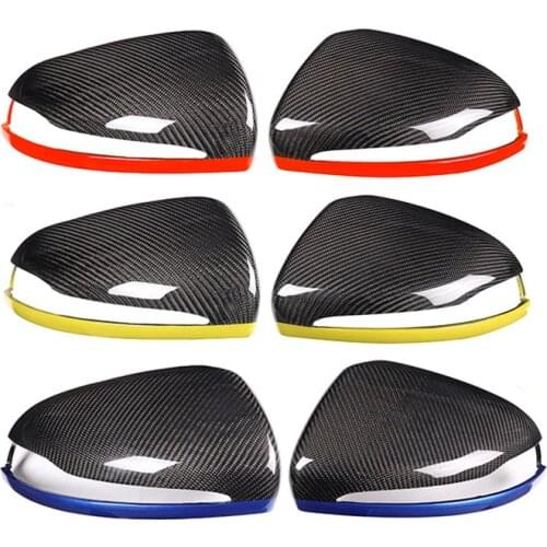 2 x Real Carbon Car Side Rearview Mirror Cap Cover Trim For Mercedes Benz C E GLC S Class W205 W213 X253 W222