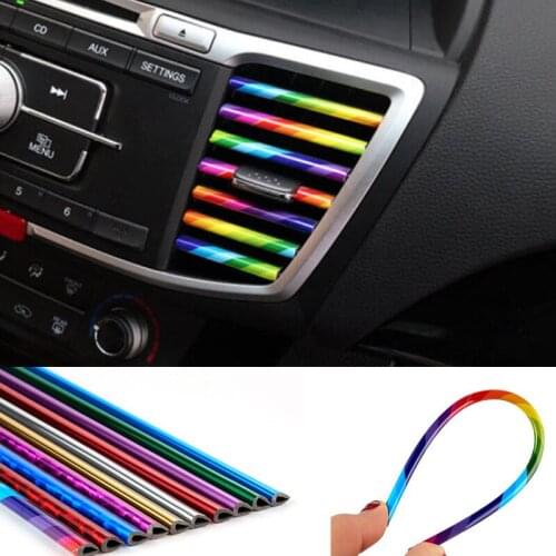 2020 Car styling Car Air Conditioner Outlet Vent Decoration Strip for Chevrolet Cruze Trax Aveo Lova Sail Epica Captiva Volt