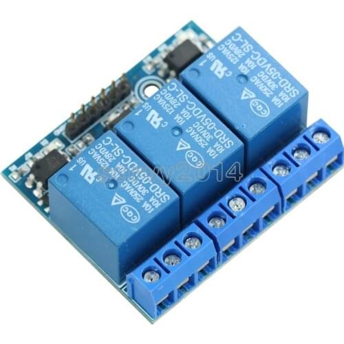3.3V 5V 3-Channel Relay Module 5mA With Optocoupler Isolation Compatible Signal