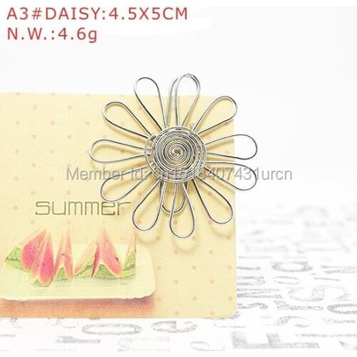 A3 DAISY PAPER/NOTE CLIP PRACTICAL/NOVELTY/CREATIVE STAINLESS HAND-MADE ART CRAFTS WEDDING&BIRTHDAY&HOME&OFFICE&GIFT&PRESENT