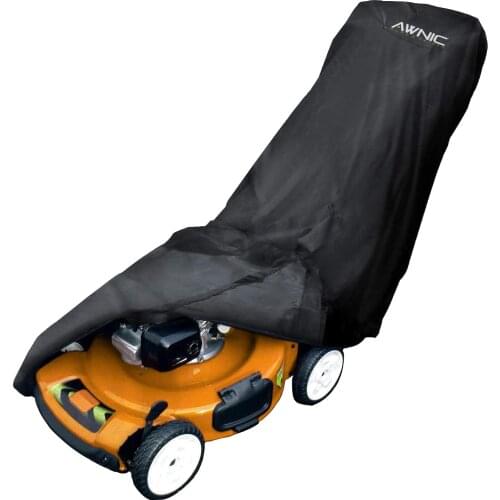 AWNIC 420D Lawn Mower Protective Cover Rainproof Sunshade Sunscreen Weeder Cover hand Push Type Lawn Mower Cover