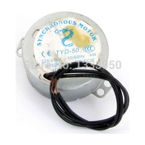 FREE SHIPPING CW/CCW Direction 30-32RPM Fan Synchronous Motor AC 220V-240V 4W Watts