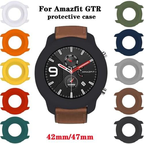 For Amazfit GTR Case Soft TPU Full Cover Protective Bumper Frame Protector for Xiaomi Huami Amazfit GTR 47mm Watch Accessories