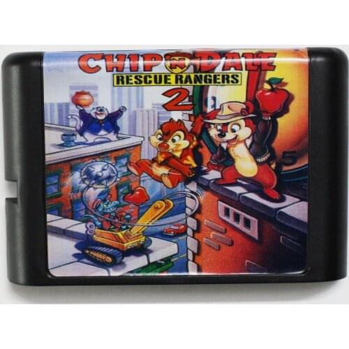 Chip N' Dale Rescue Rangers 2 16 bit MD Game Card For Sega Mega Drive For Genesis
