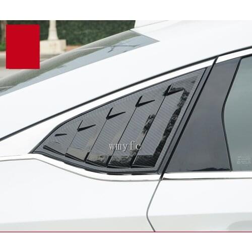 For honda accord 2018 2019 2020 10th accord abs car window rear triangle trims car styling