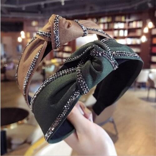 Korean Boutique Hairband Wide Knot Headband Women Girls Hair Head Hoop Bands Accessories For Women Hair Scrunchy Headdress 69865