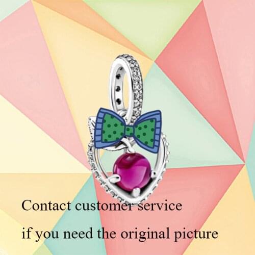 2021 Autumn New Original 1:1s925 Sterling Silver Apple Pendant, Suitable For Girls' Fashion Diy Bracelet Making Jewelry