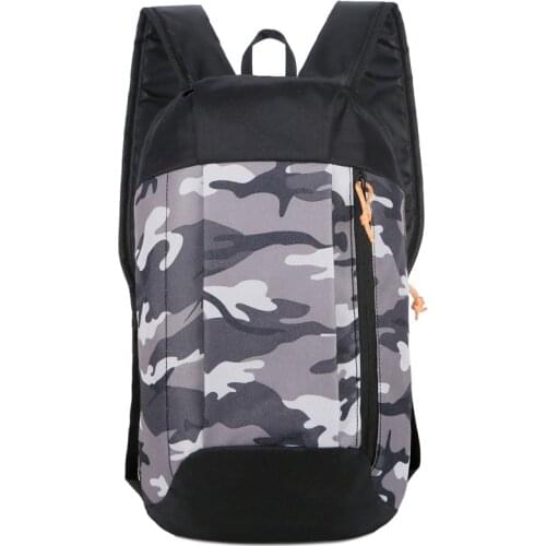 10LOutdoor Sports Lightweight Camouflage Waterproof Travel Mountaineering Bag Zipper Adjustable Belt Camping Men Ladies Children