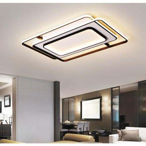 Aluminum LED Chandeliers For Bedroom Kitchen Foyer Auditorium Dining Room Hall Villa Office Indoor Home Simple AC90-260V Lights