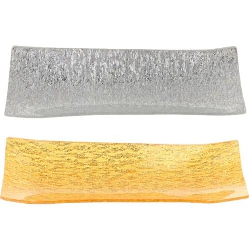 Fashion Acrylic Towel Saucer Food Snack Appetizer Plate Utensil Hotel Restaurant Oval Boat Shape Towel Tray