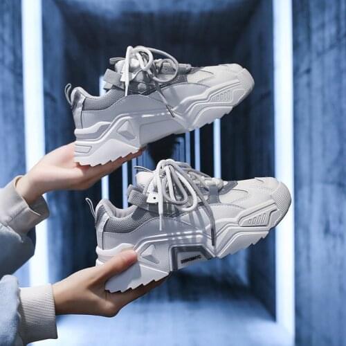 Fashion Thick Women Running Shoes Light Casual Women Sneakers Lace Up Comfort Female Footwear Zapatillas Mujer