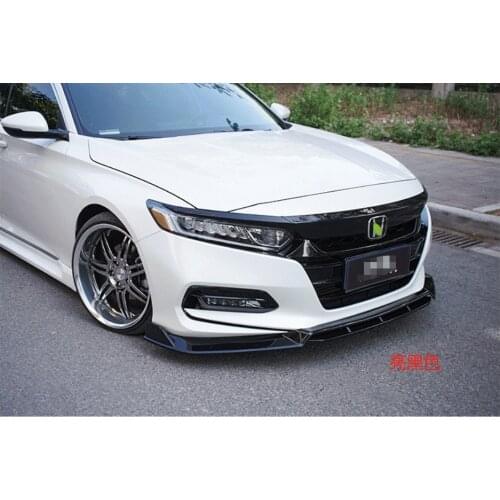 Front Bumper Splitter Lip Diffuser Spoiler Skirt Body Kit Decorative Strip Shovel For Honda Accord 2018 - 2020
