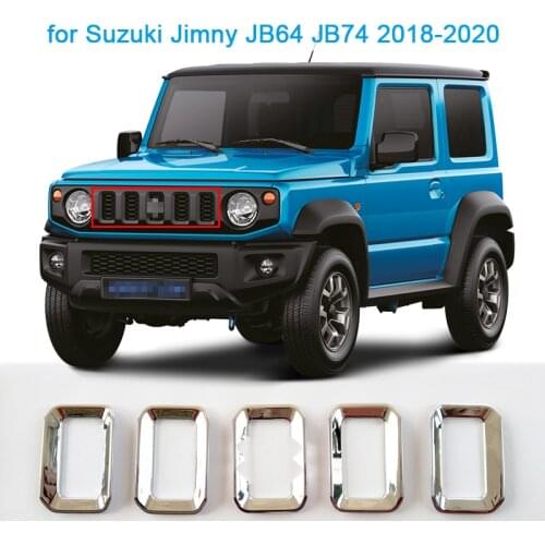 Car Front Grill Cover for Suzuki Jimny JB64 JB74 2018-2020 Styling Mouldings Car Front Grill Grille Decoration Cover