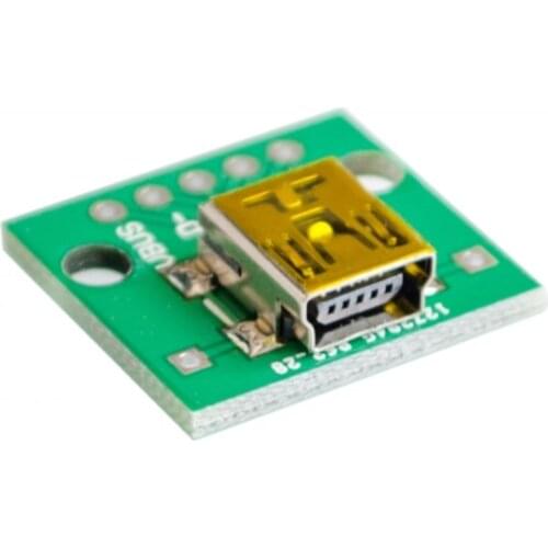 Mini USB to DIP Adapter Converter for 2.54mm PCB Board DIY Power Supply USB-02 New Wholesale