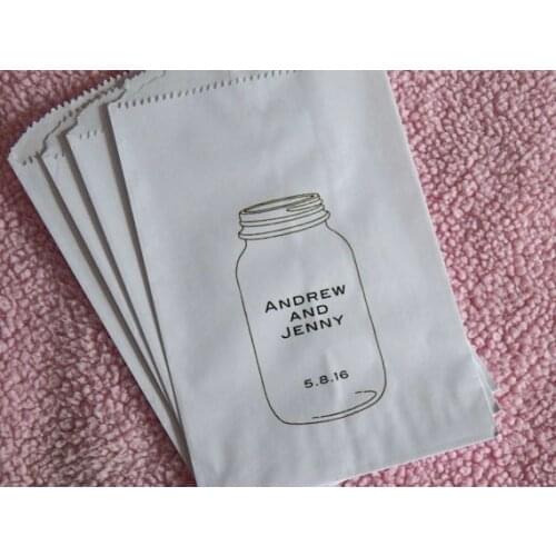 Personalize Save the Date Wedding popcorn candy Buffet Donut thank you bags Bridal Shower Bakery Cookie gift Favors peanut pouch