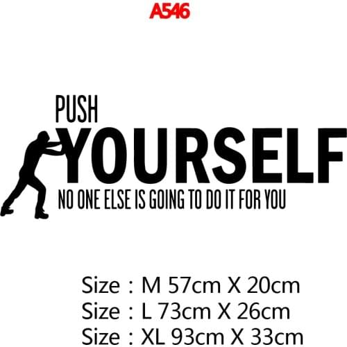 Luxuriant Motivational Phrase Wall Stickers Self Adhesive Art Wallpaper Living Room Children Room Art Decal