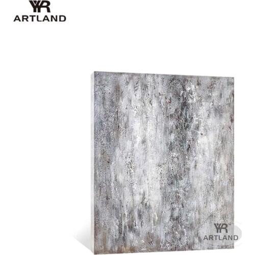 Modern abstract gray landscape paintings on the wall Hand drawn oil painting on canvas wall art poster for living room entrance