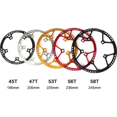 Litepro Ultralight 130 BCD 45T 47T 53T 56T 58T A7075 Alloy BMX Chainring Folding Bicycle Chainwheel Bike Crankset Tooth