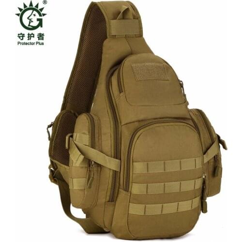 20-35L Tactical Combat Chest Backpack 14" Laptop Nylon Waterproof Molle Military Outdoor Camping Hiking Hunting Sports Bag