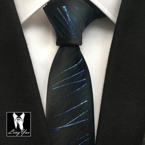 Unique Designer Men Skinny Necktie Personality Panel Ties with Fashion Stripes