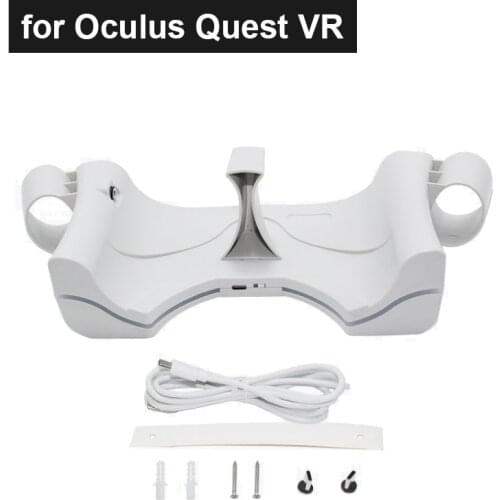 Charging Dock Station for Oculus Quest 2 VR Accessories Magnetic Charger Adapter Station Portable VR Wall Mount Storage Stand