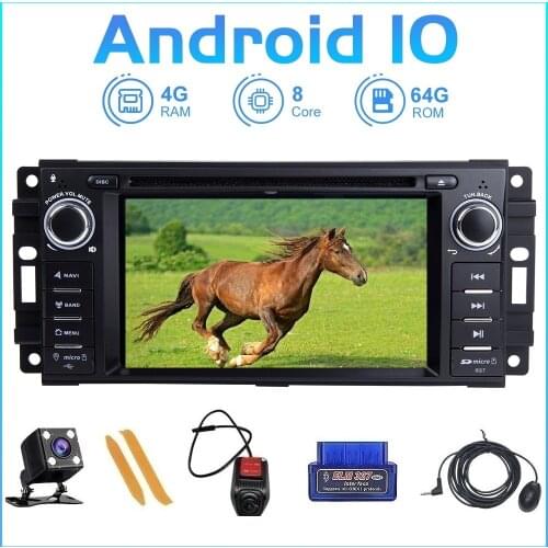 Zltoopai 6.2" Auto Radio Android 10.0 For Jeep Patriot Wrangler Cherokee Caliber Chrysler GPS Navigation Multimedia Player Unit