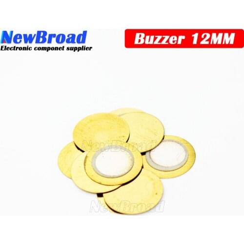 10Pcs/Lot Piezoelectric Piezo Ceramic Wafer Plate Buzzer Loudspeaker Dia 12mm For Arduino Diy