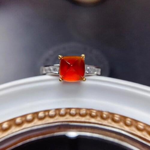 100% Natural And Real Garnet Ring 925 Jewelry for Womens Ring Fine Jewelry, Christmas Gift
