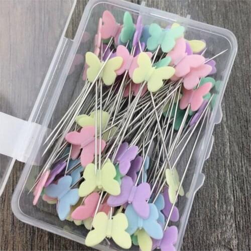100 Pcs/Box Patchwork Pins Positioning Needle Sewing Tools Needle Dressmaking Pins Handmade Make Garment Sewing Accessories
