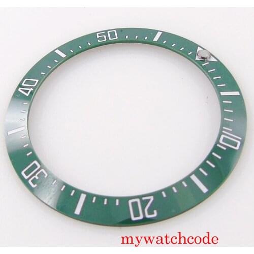 39.8mm Green Ceramic Watch Bezel Insert For SUB/GMT Automatic Watch Wristwatch Accessories