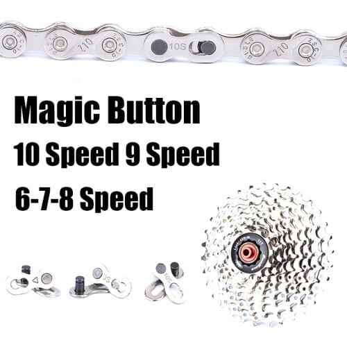 5 Pairs 10pcs Chain Magic Button 10 Speed 9 Speed 6/7/8 Speed Chain Quick Master Connector for MTB Mountain Road Bike