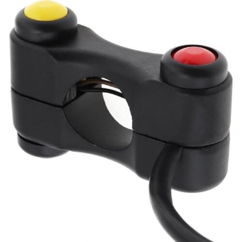 7/8'' 22MM Motorcycle Handlebar Control Switch 3 Button 7 Wires Alloy Handlebar Switches for ATV / Suzuki / Yamaha