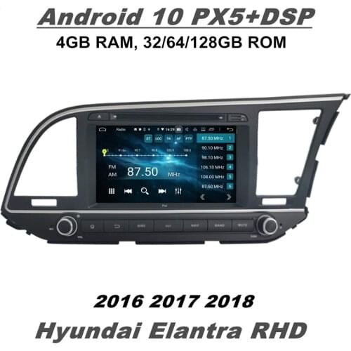 4gb+128gb DSP 2din 8" Android 10 Car Radio DVD GPS Bluetooth 5.0 WIFI for Hyundai Elantra 2016 2017 2018 RHD Multimedia Player