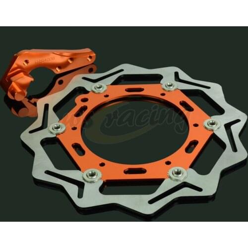 CNC 270MM Motorcycle Front Floating Brake Disc & Caliper Bracket Adapter For KTM SX125 SX144 SX150 XC200 XCW200 SX250 SXF250