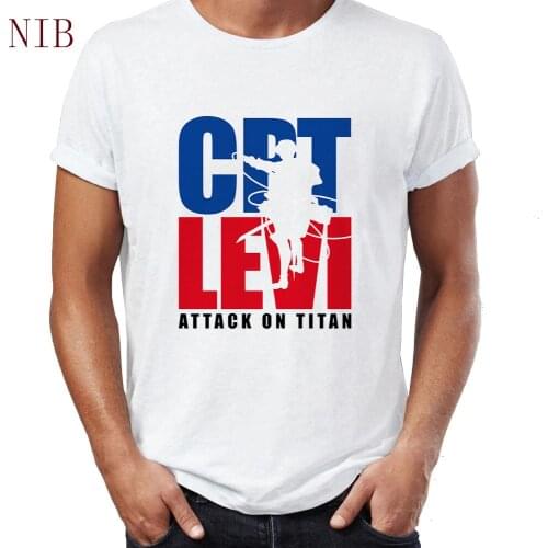 Japanese cartoon anime Attack On Titan mens t shirt Harajuku cartoon Levi Ackerman oversized gothic punk women/mens T-Shirts