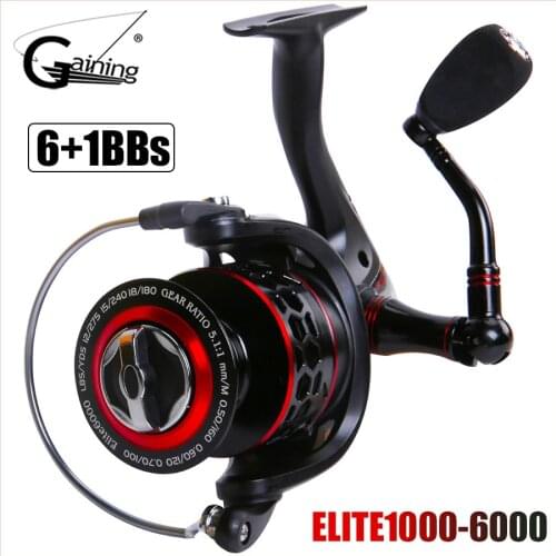 5.1:1/4.7:1 CNC Aluminum Alloy Handle Spinning Reel 5KG Max Drag Power Fishing Reel for Bass Pike Fishing