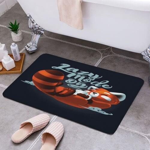 Lazy Mode Red Panda 3D Print Doormats Rectangle Non-Slip DoorMat Bedroom Kitchen Entrance Print Door rugs Dropshipping