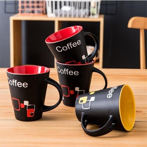 Red Cute Hacker Cafe Coffee Mug Women Drinking Cups Tumbler Ceramic Milk Breakfast Mugs Water Tea Drinkware Kids Birthday Gift
