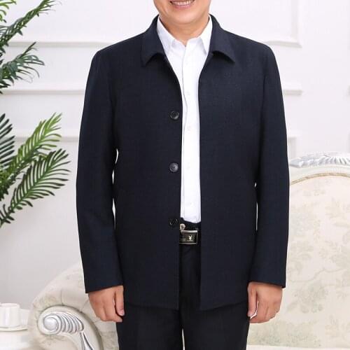 Mens High Quality Casual Jacket Fashion Men Coats Solid Male Jackets Overcoat Three Color Choices