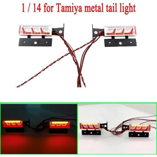 Metal LED Tail Light Stern Lamp for 1/14 Tamiya RC Truck Car SCANIA R730 R470 VOLVO FH16 ACTROS 3363 1851 AROCS 3348 MAN TGX