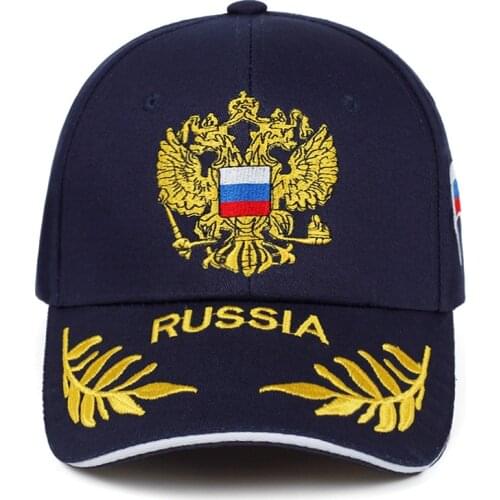 Russia Embroidery Mens Baseball Cap Snapback Mens Hat Cotton Fashion Running Cap Trucker Dad Cap For Men Women