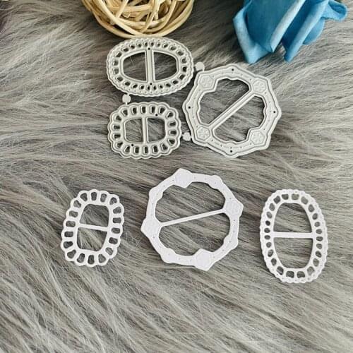 Rabbon clasp buckle Snap frame Metal Steel Cutting Die Stencil For DIY Scrapbooking Paper/photo Cards Embossing Dies