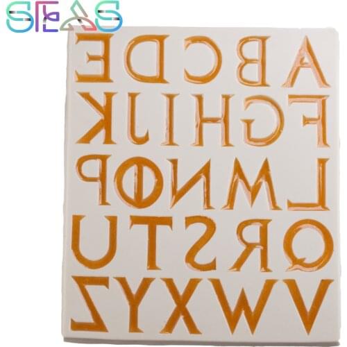 English Alphabet Silicone Molds Fashion Decoration DIY Soft Dessert Cake Mold Party Decoration Baking Molds Kitchen Utensil
