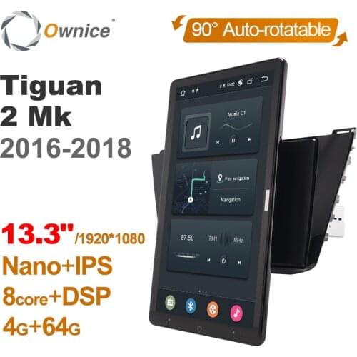 Tesla style PX6 13.3" Android 10 Car DVD Player Autoradio HDMI GPS navigation RDS Radio For Volkswagen VW Tiguan 2 Mk 2016-2018