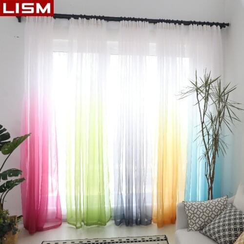 LISM 400cm Height Solid White Tulle Sheer Window Curtains for Living Room the Bedroom Modern Tulle Voile Organza Curtain Drape