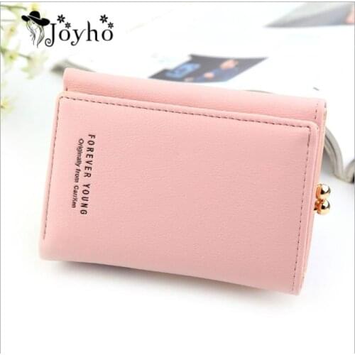 Wallet Women 2019 Lady Short Women Wallets Crown Decorated Mini Money Purses Small Fold PU Leather Female Coin Purse Card Holder