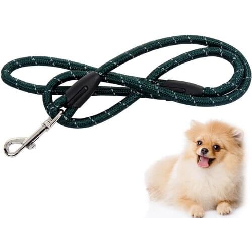 Dorakitten 1pc Pet Reflective Leash Nylon Braided Walking Rope Leash For Night Walking Pet Supplies Pet Accessories