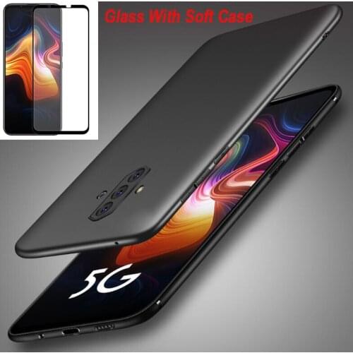 1Pcs Tempered Glass +1Pcs Soft Silicone Back Case For Nubia Play 5G Bumper Fitted Case For Nubia Play 5G 6 Pro 6R Case